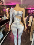 Cici Stripe Jumpsuit